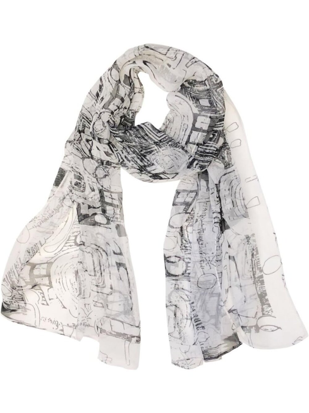 Lightweight Sheer Chiffon Scarf | Soft Silky Feel | Fashion Accessory for All